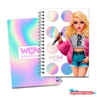 WOW Generation Sing A5 vonalas füzet matricával