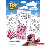 Disney Játékháború Lotso Strawberry színező szett matricával