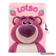Disney Játékháború Lotso Strawberry 3D plüss A5 lakatos napló