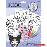 Hello Kitty Kuromi színező szett matricával