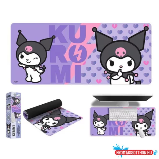 Hello Kitty Kuromi asztali egérpad 80x35 cm