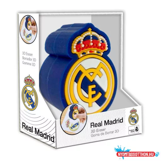 Real Madrid Logo 3D forma radír