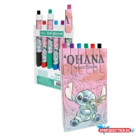 Disney Lilo és Stitch, A csillagkutya Cheeky színestoll szett 6 db-os