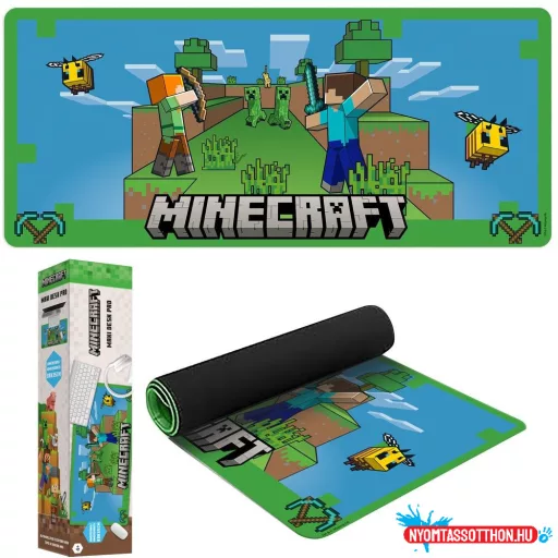 Minecraft Pixelated asztali egérpad 80x35 cm