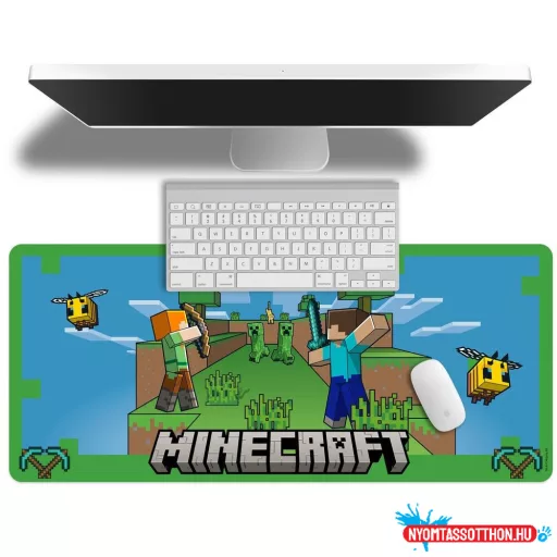 Minecraft Pixelated asztali egérpad 80x35 cm