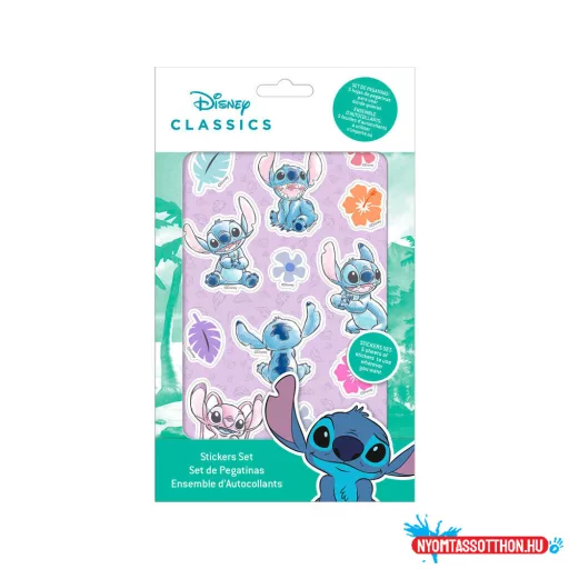 Disney Lilo és Stitch, A csillagkutya Cheeky matrica szett 5 ív