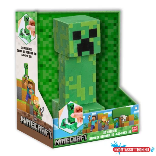Minecraft Green 3D forma radír