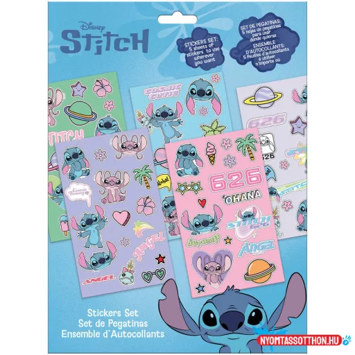 Disney Lilo és Stitch, A csillagkutya This World matrica szett 5 ív