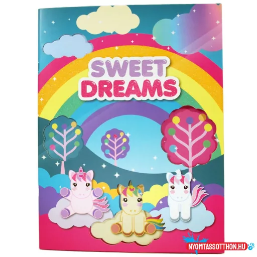 Unikornis Sweet Dreams matricás album 100 db matricával