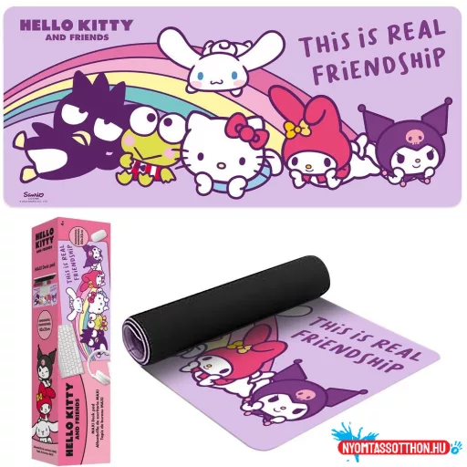 Hello Kitty Friends asztali egérpad 80x35 cm