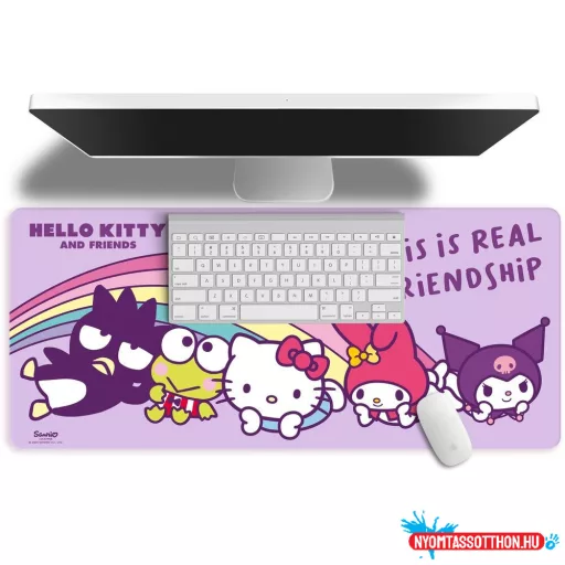 Hello Kitty Friends asztali egérpad 80x35 cm