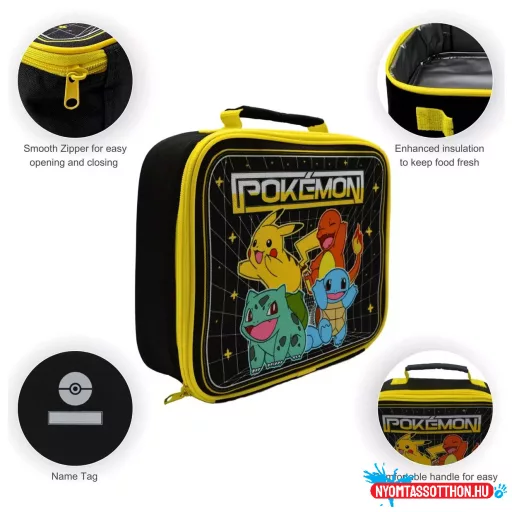 Pokémon Original Team thermo uzsonnás táska, hűtőtáska 23 cm