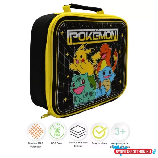 Pokémon Original Team thermo uzsonnás táska, hűtőtáska 23 cm