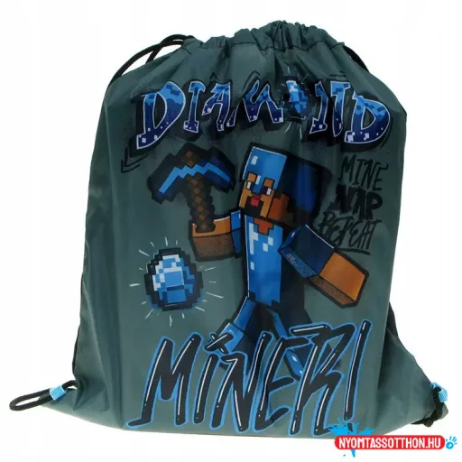 Minecraft Diamond sporttáska tornazsák 37 cm