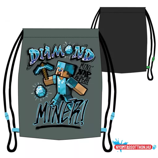 Minecraft Diamond sporttáska tornazsák 37 cm