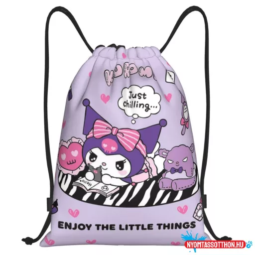 Hello Kitty Kuromi sporttáska, tornazsák 40 cm