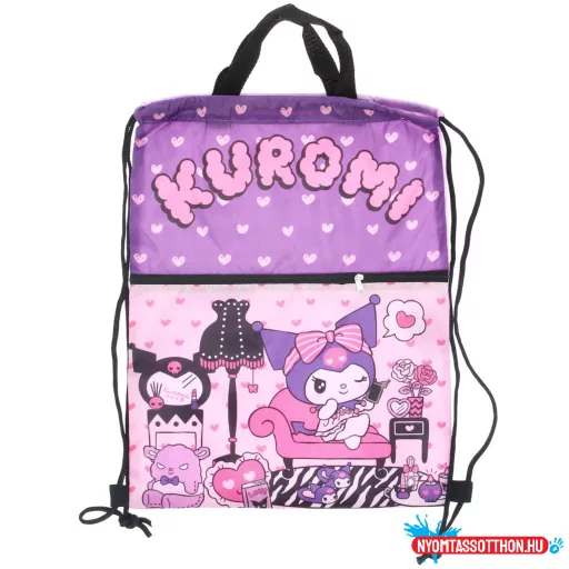 Hello Kitty Kuromi Deluxe sporttáska, tornazsák 45 cm