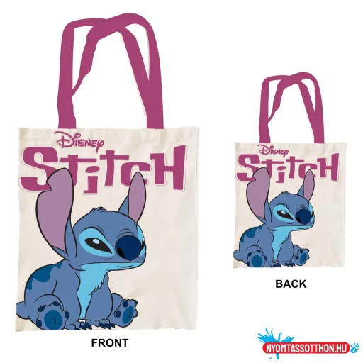 Disney Lilo és Stitch, A csillagkutya Cosmic Cutie vászontáska, bevásárlótáska 44 cm