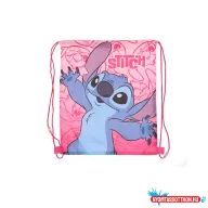Disney Lilo és Stitch, A csillagkutya Pink Planet sporttáska, tornazsák 40 cm
