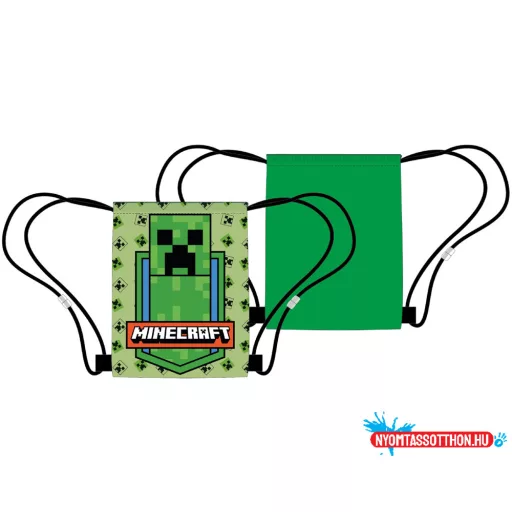 Minecraft Green Zone sporttáska, tornazsák 40 cm
