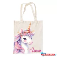 Unikornis Mystic vászontáska, bevásárlótáska 44 cm