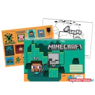 Minecraft Creepers Need Hugs A/4 spirál vázlatfüzet 40 lapos matricával