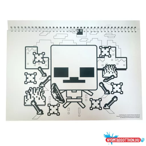 Minecraft Creepers Need Hugs A/4 spirál vázlatfüzet 40 lapos matricával
