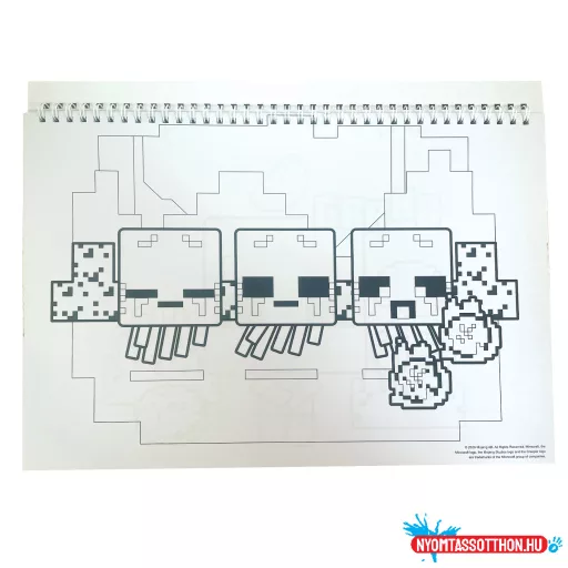Minecraft Creepers Need Hugs A/4 spirál vázlatfüzet 40 lapos matricával