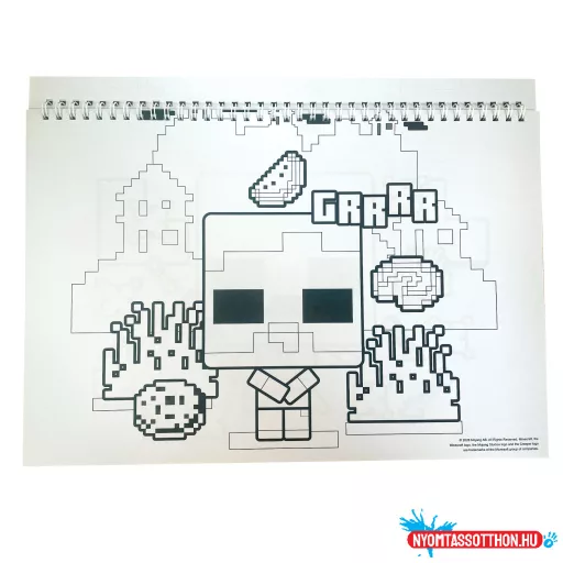 Minecraft Creepers Need Hugs A/4 spirál vázlatfüzet 40 lapos matricával