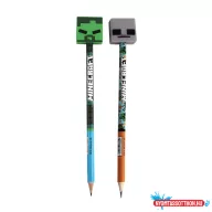 Minecraft Pixel HB grafit ceruza forma radír véggel