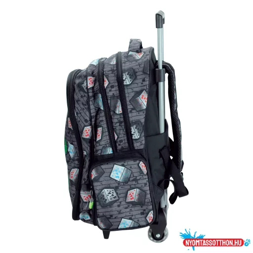 Minecraft Metro Art Blast gurulós iskolatáska, táska 46 cm