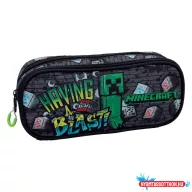 Minecraft Metro Art Blast 2 rekeszes tolltartó 23,5 cm