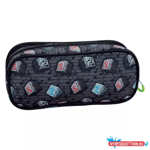 Minecraft Metro Art Blast 2 rekeszes tolltartó 23,5 cm