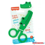 Fisher-Price Crocodile biztonsági olló 13 cm