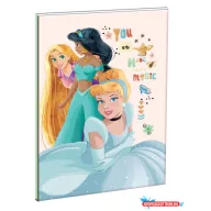 Disney Hercegnők Made of Magic B/5 vonalas füzet 40 lapos