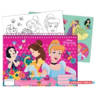 Disney Hercegnők Spring A/4 spirál vázlatfüzet 40 lapos matricával
