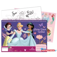 Disney Hercegnők Your World A/4 spirál vázlatfüzet 40 lapos matricával
