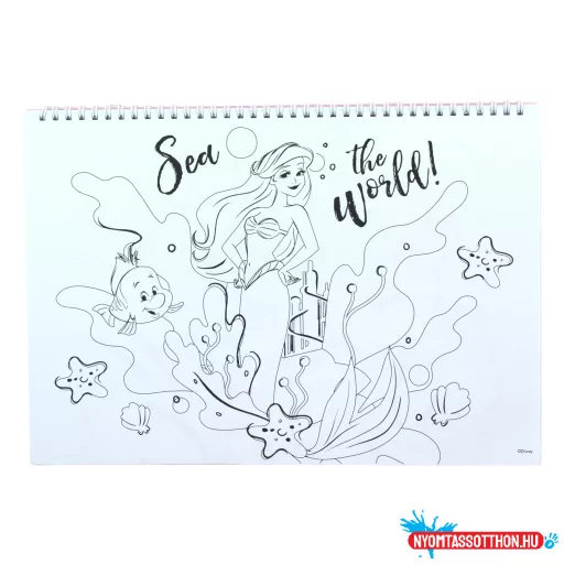 Disney Hercegnők Your World A/4 spirál vázlatfüzet 40 lapos matricával