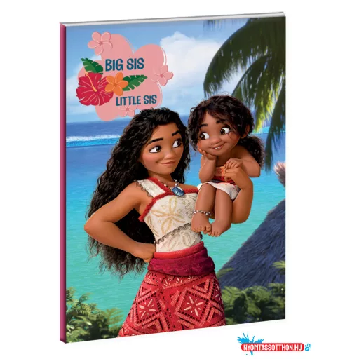 Disney Vaiana Big Sis B/5 vonalas füzet 40 lapos