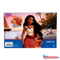 Disney Vaiana Big Sis A/4 spirál vázlatfüzet, 30 lapos
