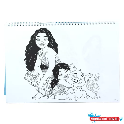 Disney Vaiana Together Again A/4 spirál vázlatfüzet 40 lapos matricával