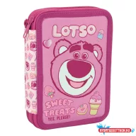 Disney Játékháború Lotso Jam tolltartó töltött 2 emeletes