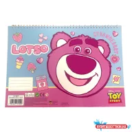 Disney Játékháború Lotso A/4 spirál vázlatfüzet 40 lapos matricával
