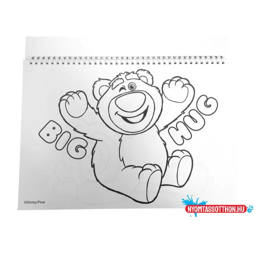 Disney Játékháború Lotso A/4 spirál vázlatfüzet 40 lapos matricával