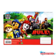 Mancs Őrjárat Rescue Wheels A/4 spirál vázlatfüzet, 30 lapos