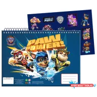 Mancs Őrjárat Power Up A/4 spirál vázlatfüzet 40 lapos matricával