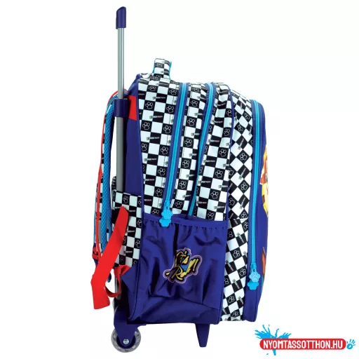 Mancs Őrjárat Racing gurulós iskolatáska, táska 46 cm