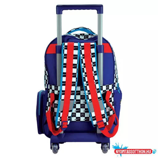 Mancs Őrjárat Racing gurulós iskolatáska, táska 46 cm