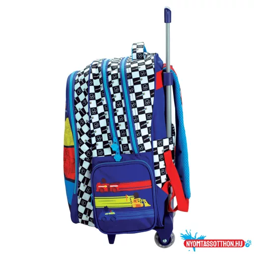 Mancs Őrjárat Racing gurulós iskolatáska, táska 46 cm
