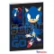 Sonic a sündisznó Go Fast B/5 vonalas füzet 40 lapos